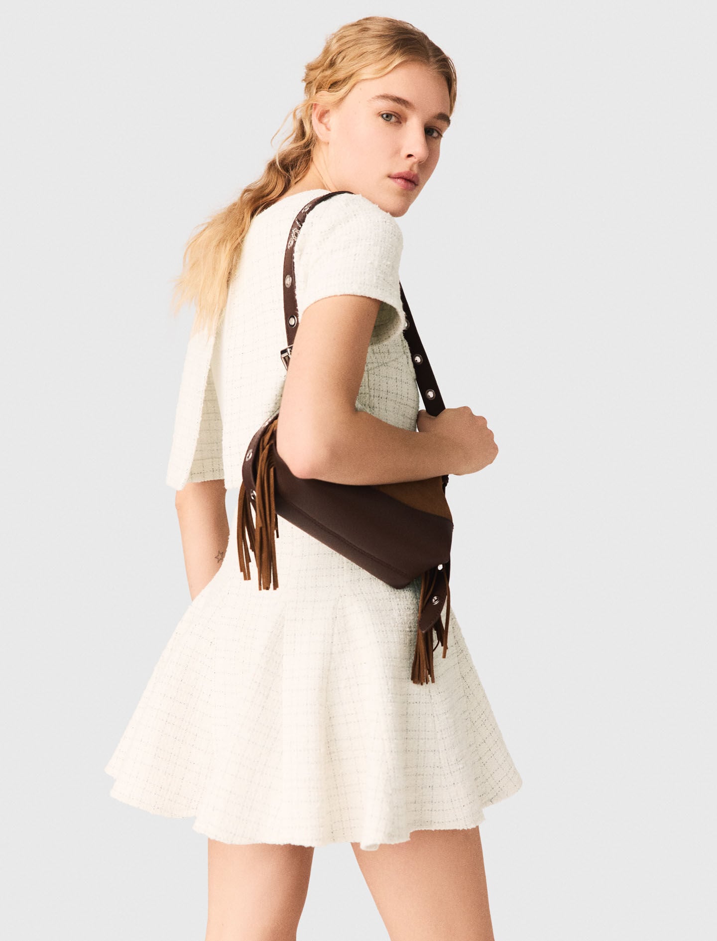 Maje Online / 2-in-1 tweed dress