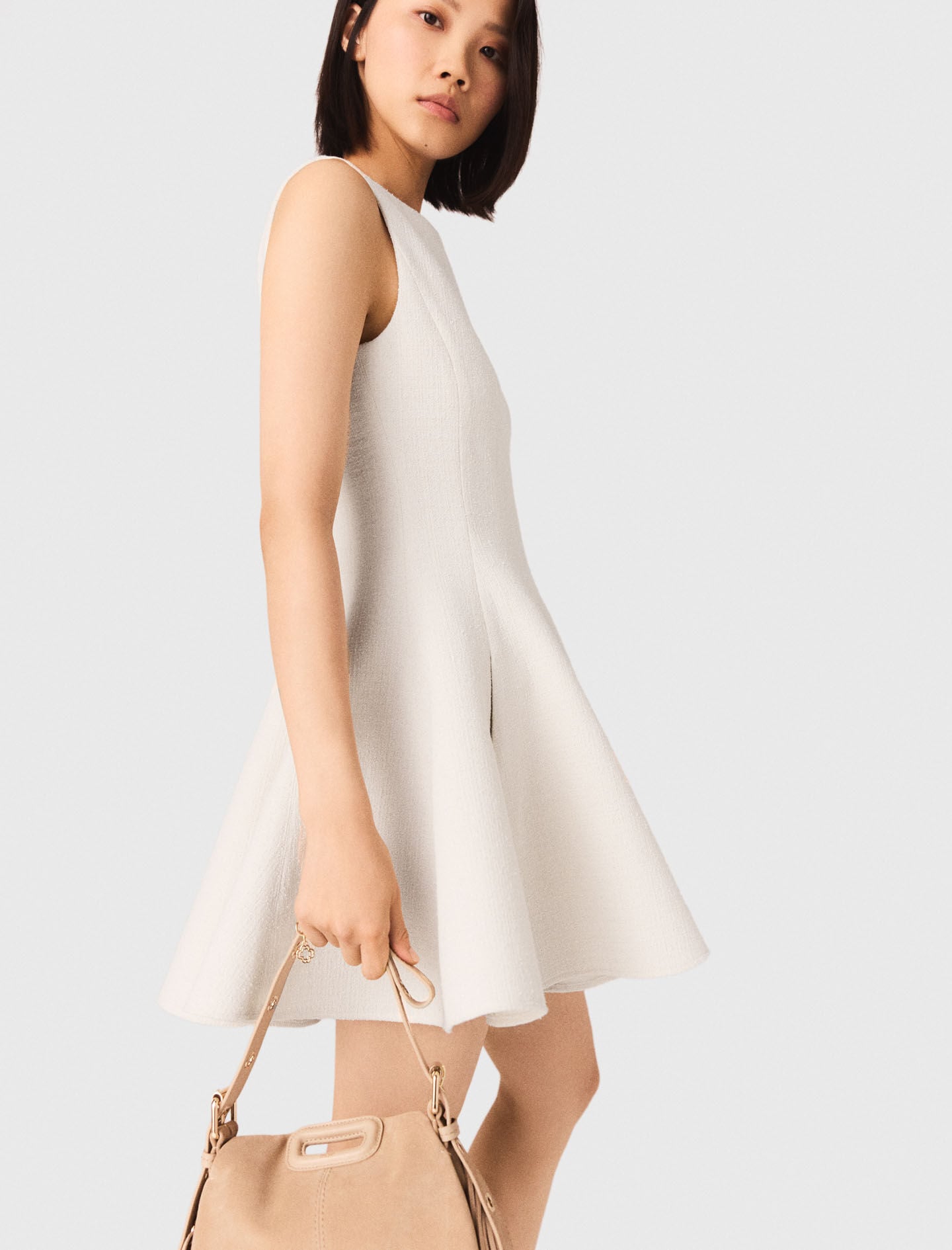 Maje Shop / Short flared tweed dress