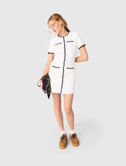 Maje On Sale / Short dress with contrasting trim