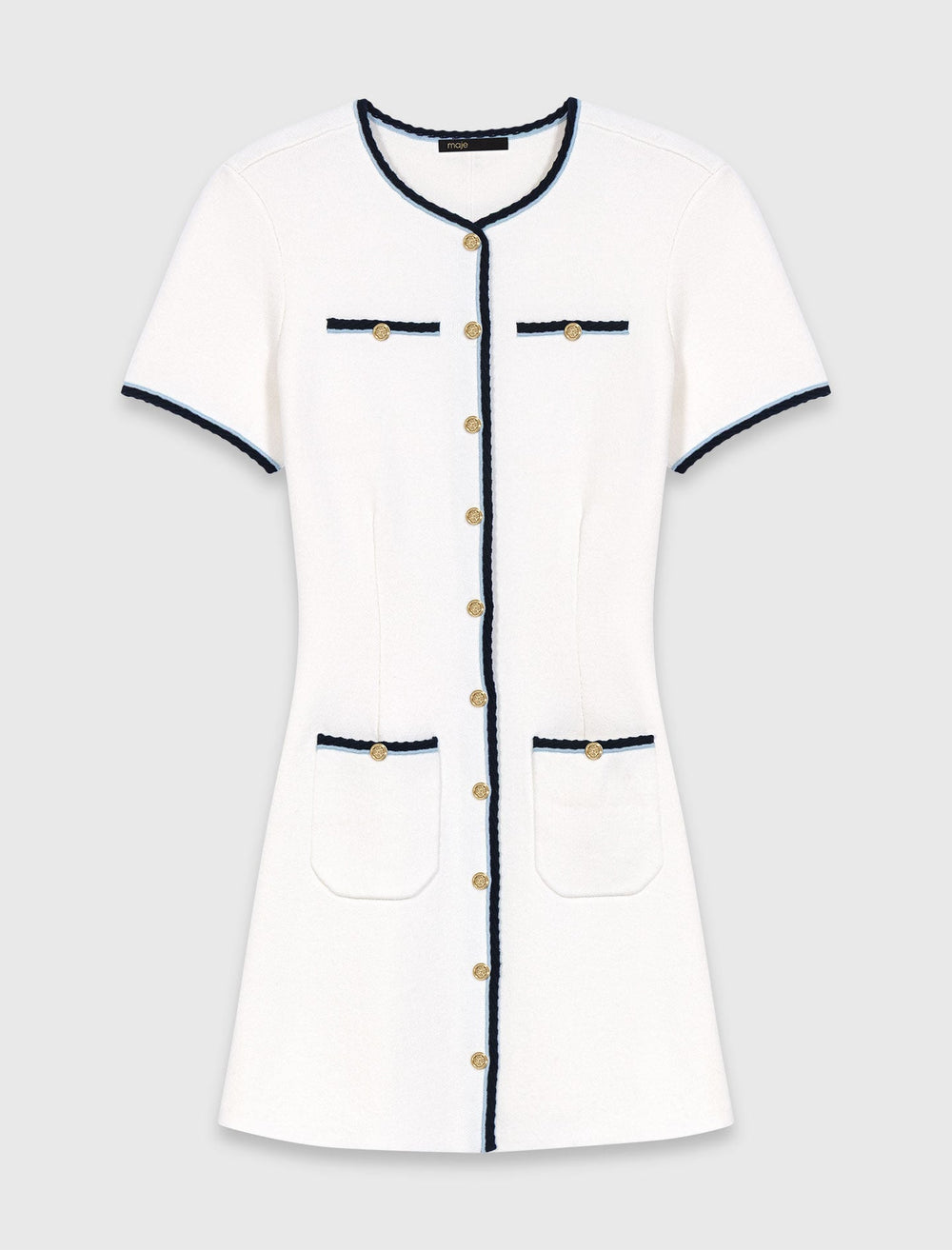 Maje On Sale / Short dress with contrasting trim