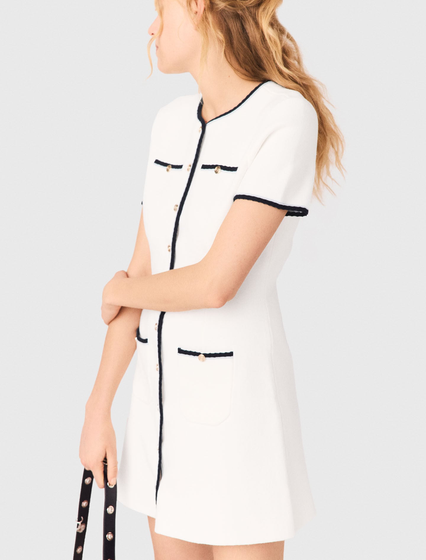 Maje On Sale / Short dress with contrasting trim