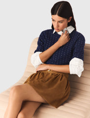 Maje Discount / Short suede skirt
