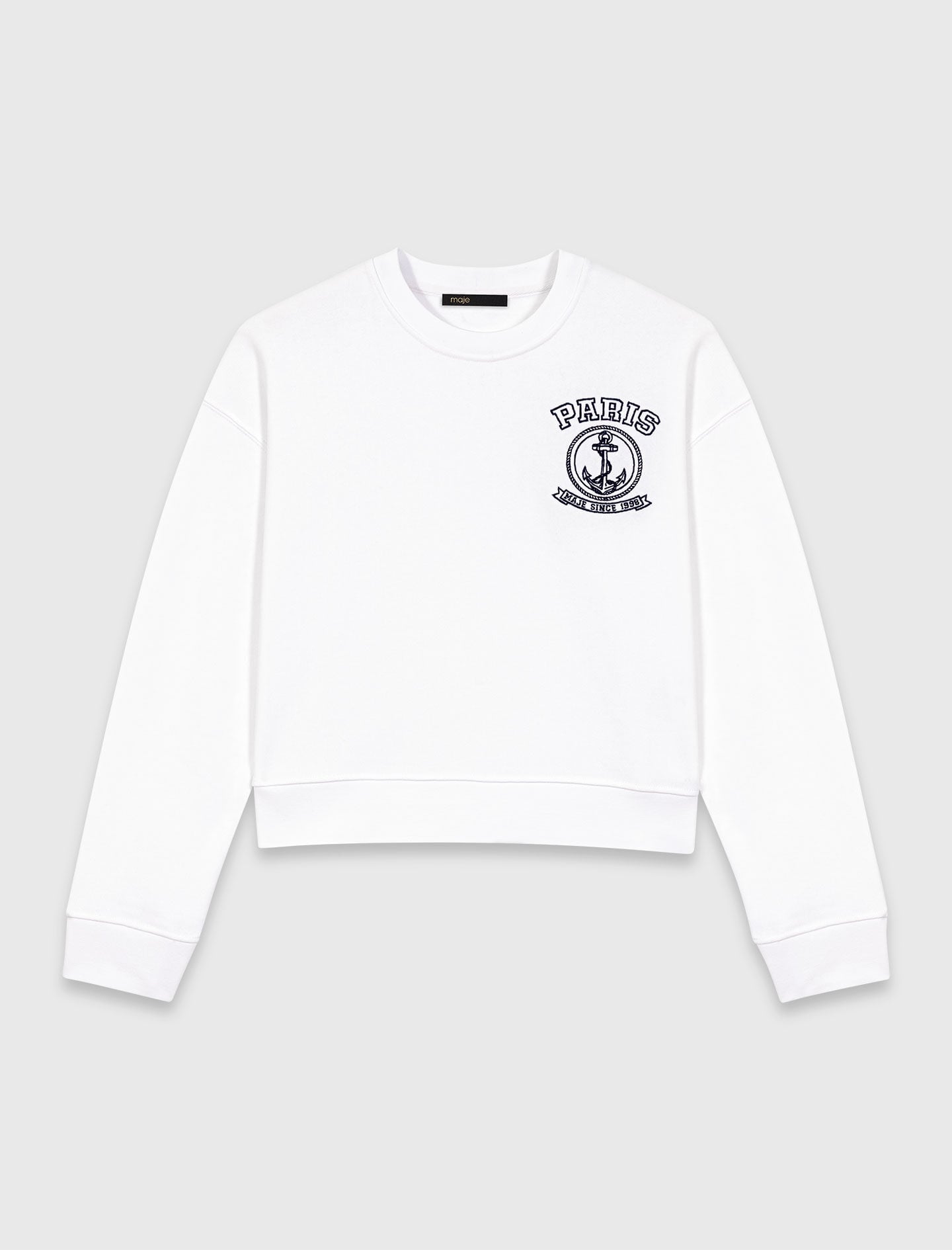 Maje On Sale / Sailor print sweatshirt