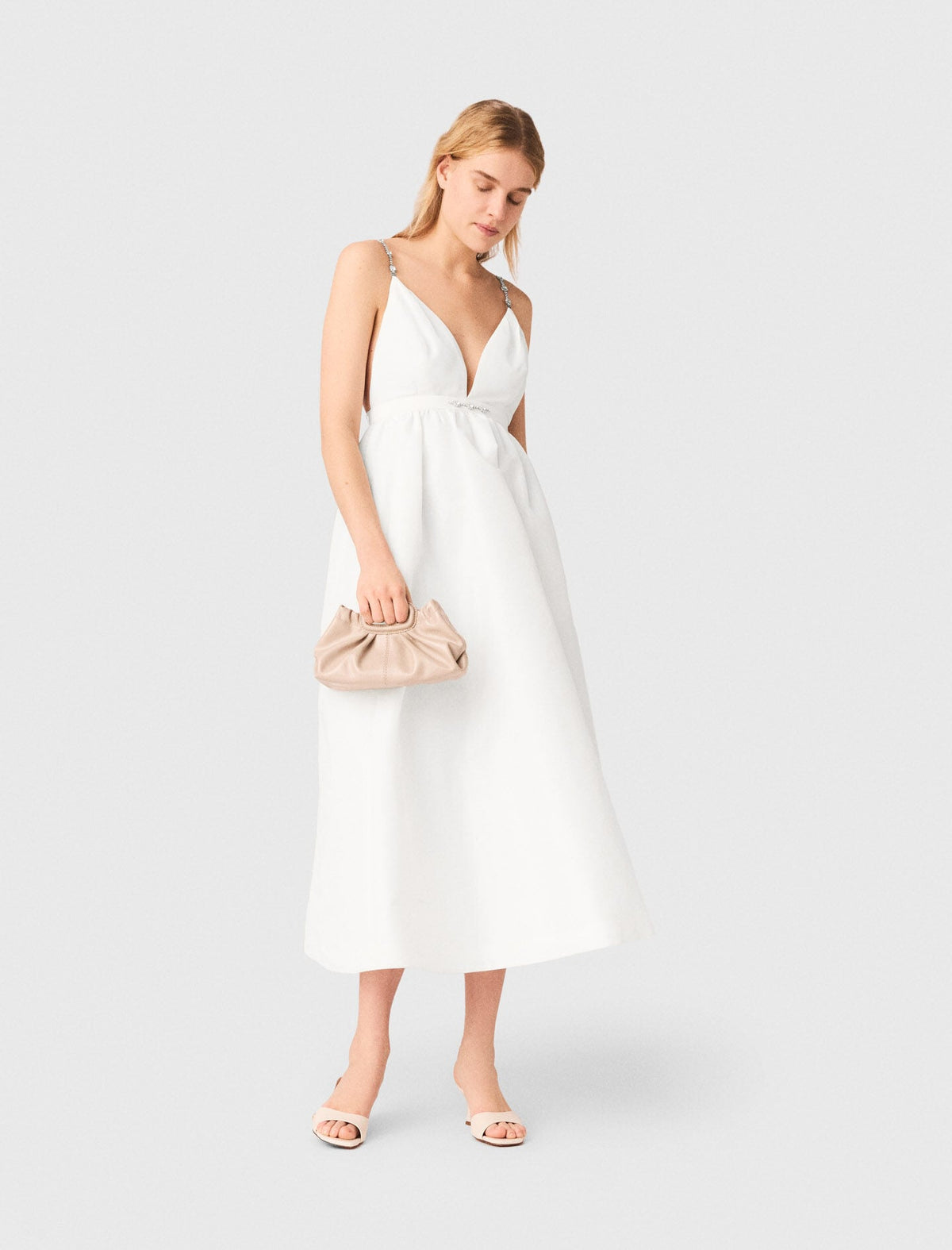 Maje Discount / Jewelled taffeta maxi dress
