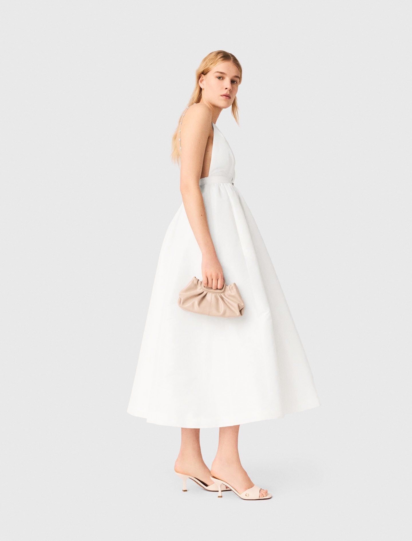 Maje Discount / Jewelled taffeta maxi dress