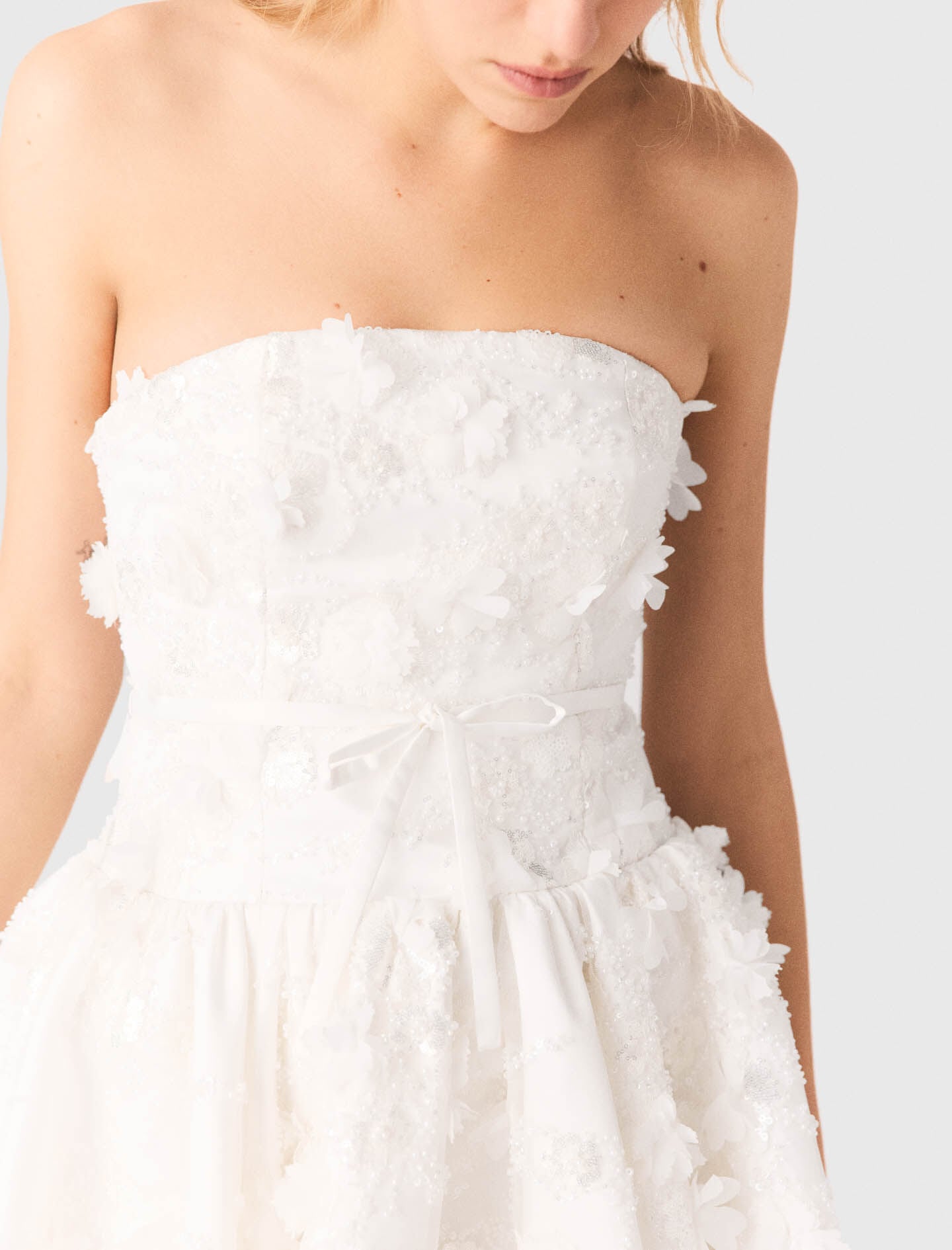 Maje Shop / Short embroidered bustier dress