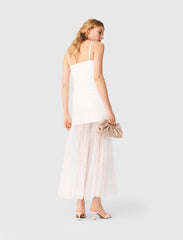Maje Sale / Taffeta and lace dress