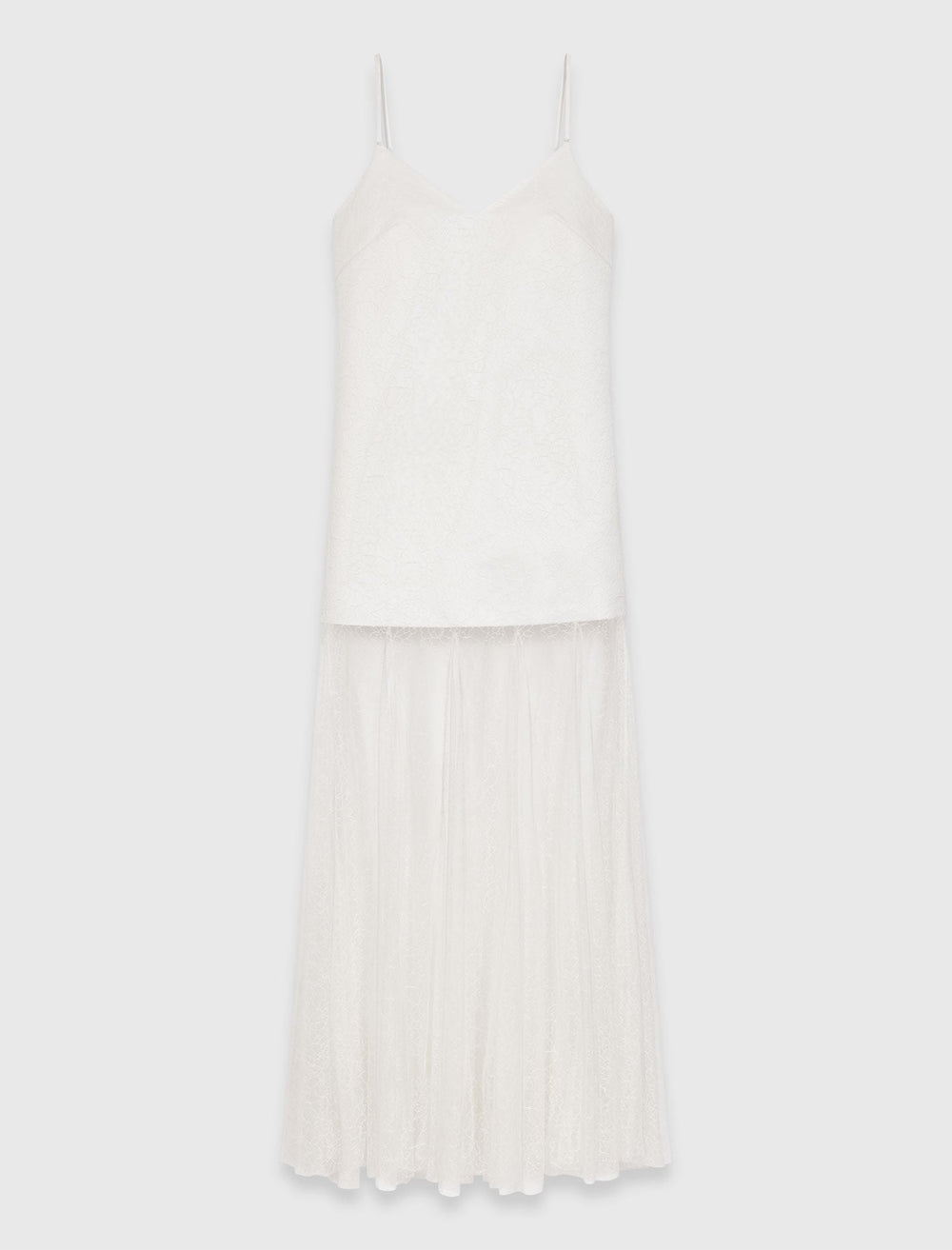 Maje Sale / Taffeta and lace dress