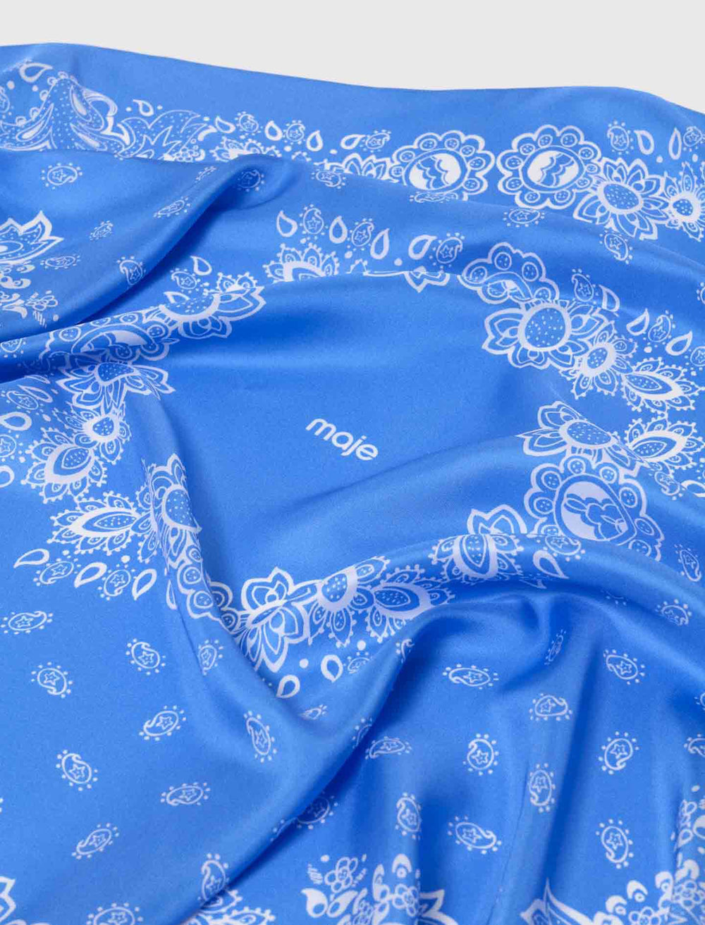 Maje Discount / Bandana Print Silk Scarf