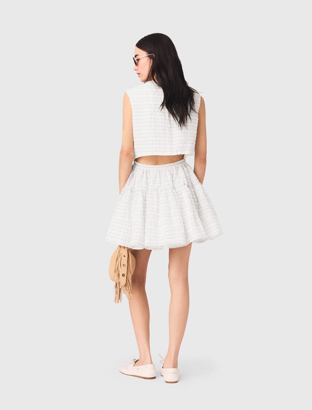 Maje Shop / Short flared open-back dress