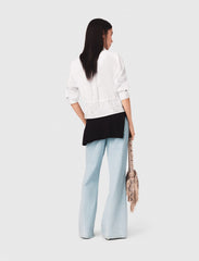 Maje Sale / Cotton shirt with rhinestones