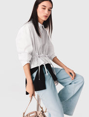 Maje Sale / Cotton shirt with rhinestones