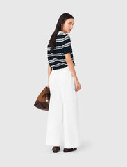 Maje On Sale / Wide-leg cotton trousers