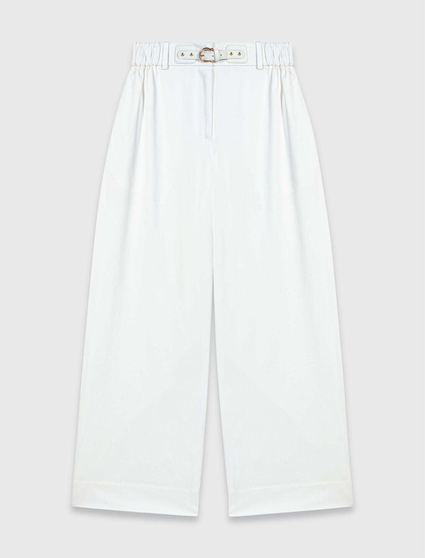 Maje On Sale / Wide-leg cotton trousers