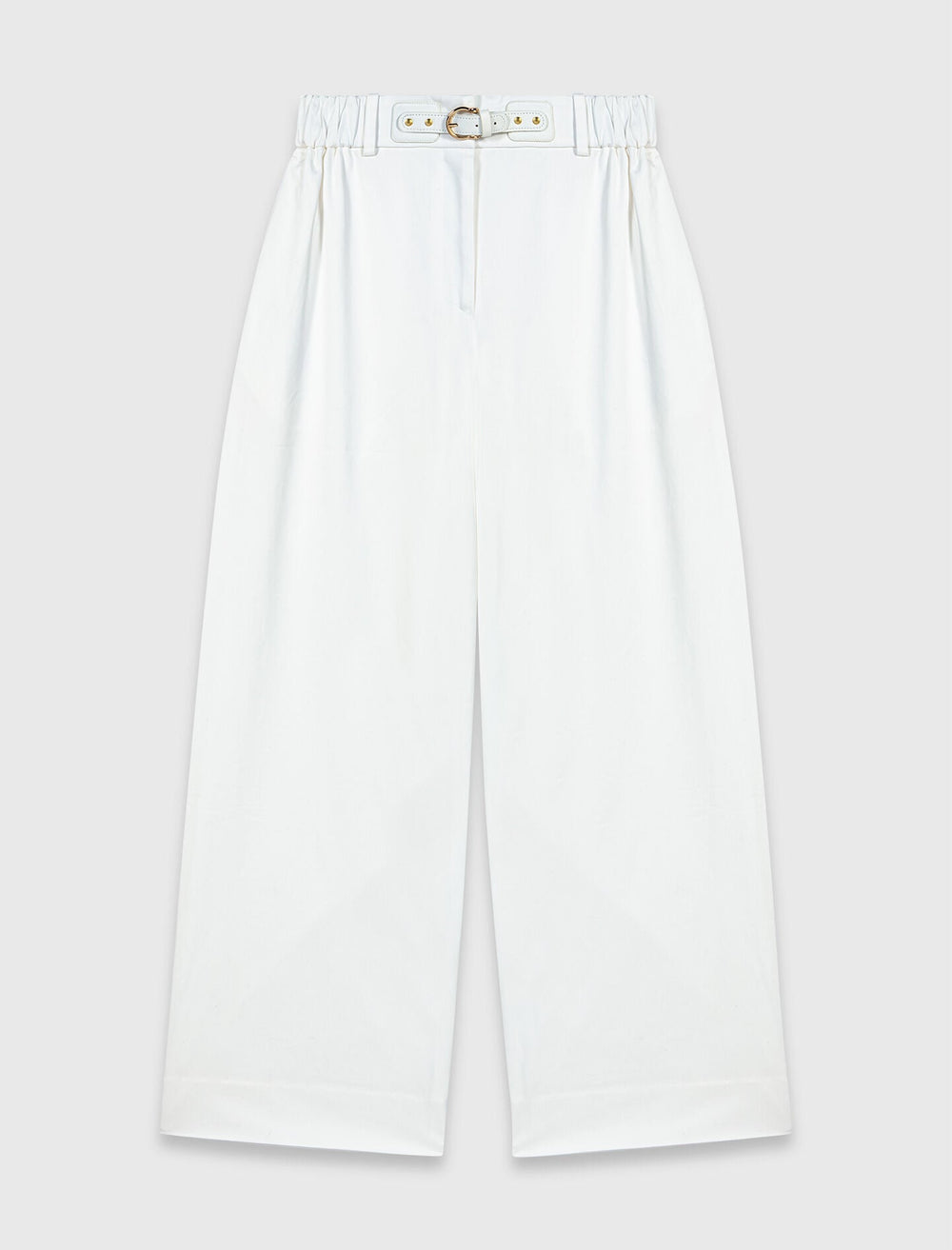Maje On Sale / Wide-leg cotton trousers