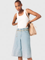 Maje Sale / Rhinestone Bermuda shorts