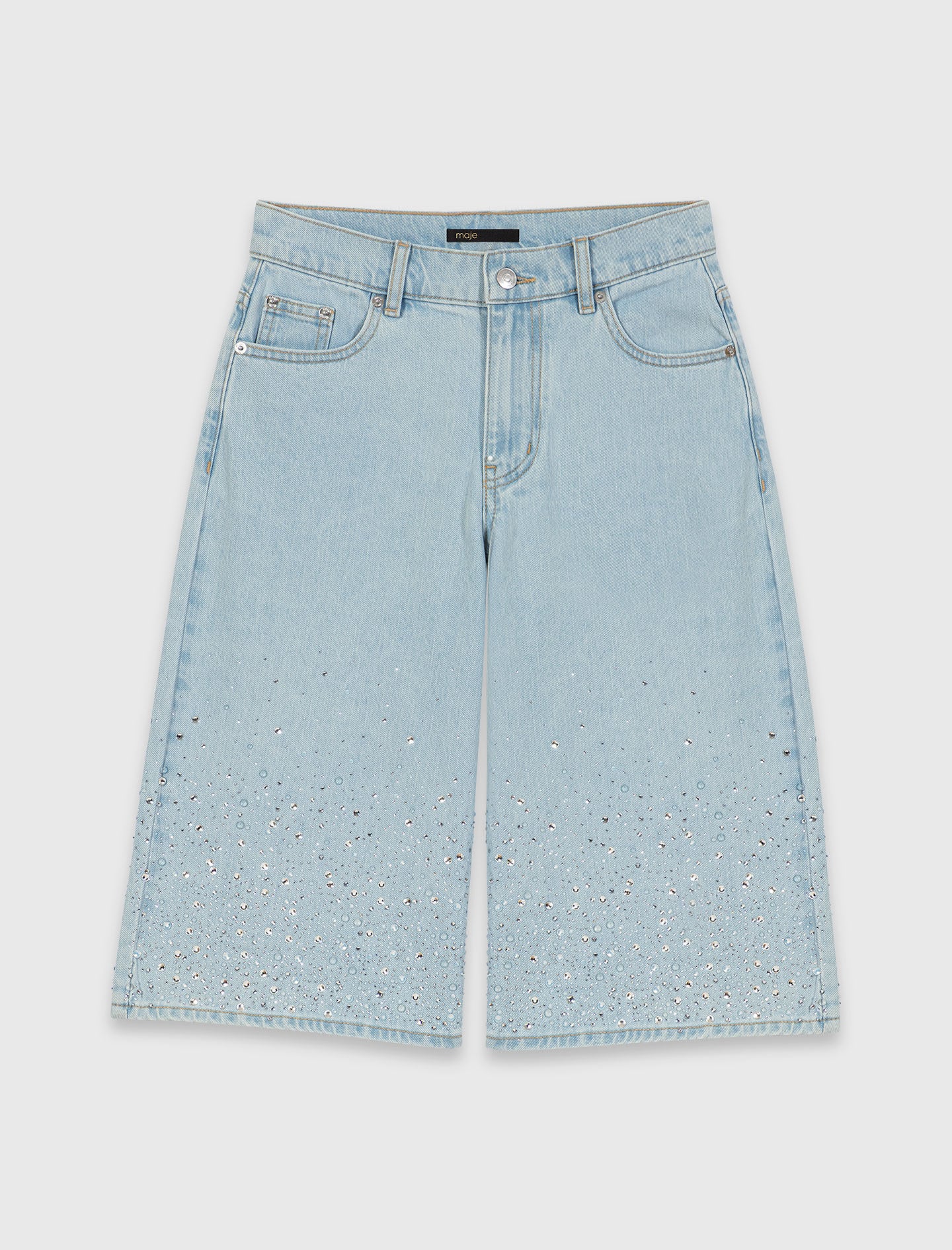 Maje Sale / Rhinestone Bermuda shorts