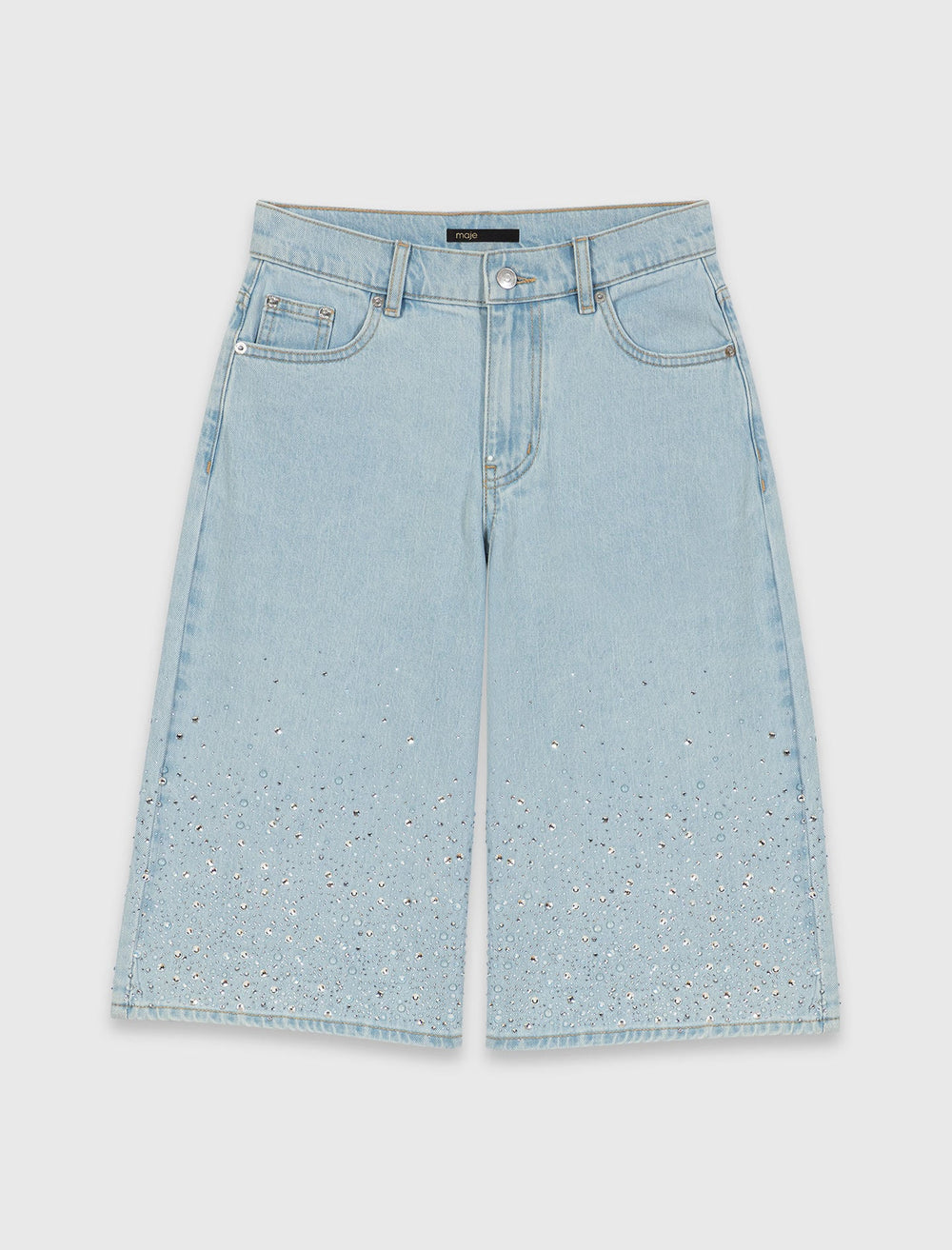 Maje Sale / Rhinestone Bermuda shorts