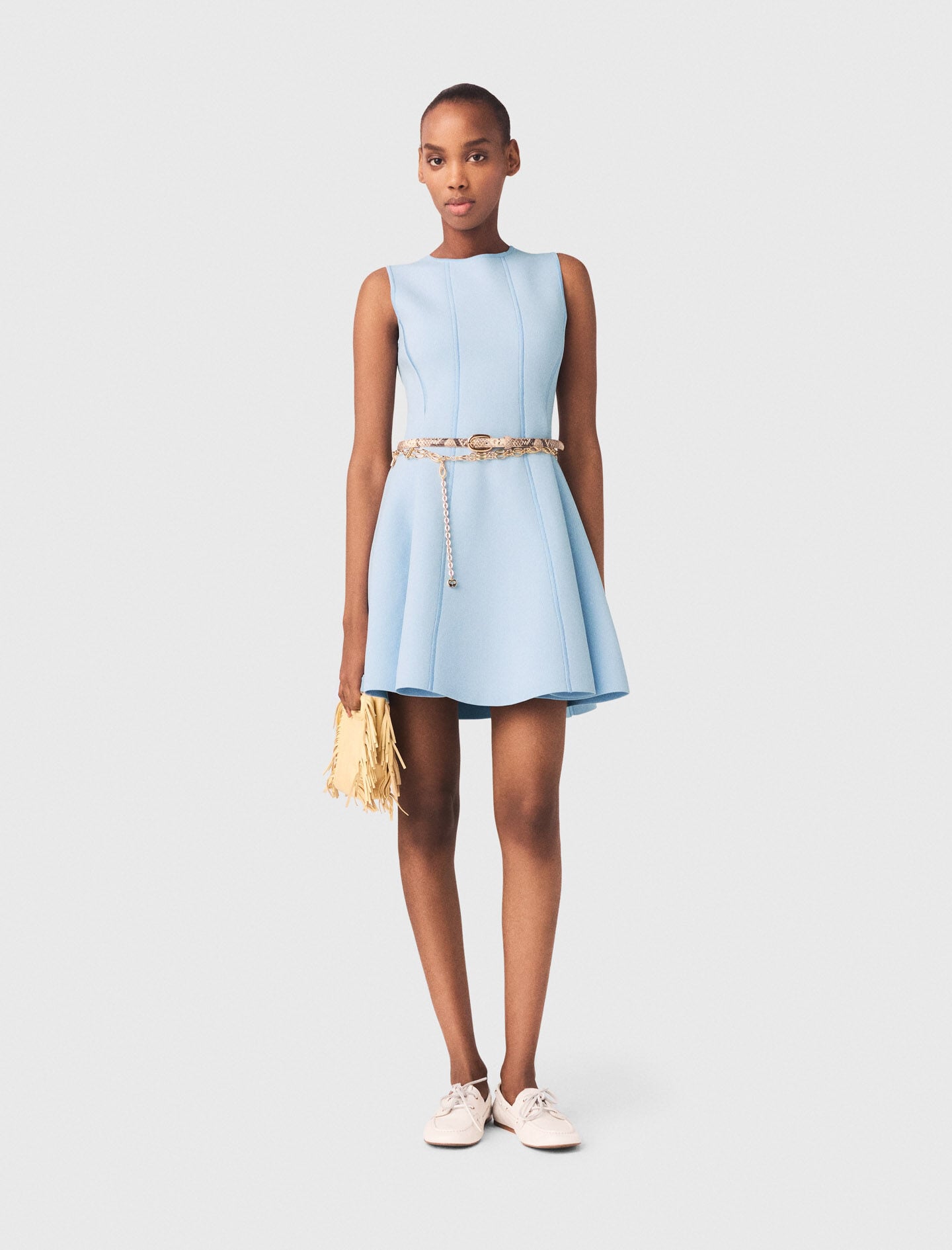 Maje New / Skater dress with jewelled bows