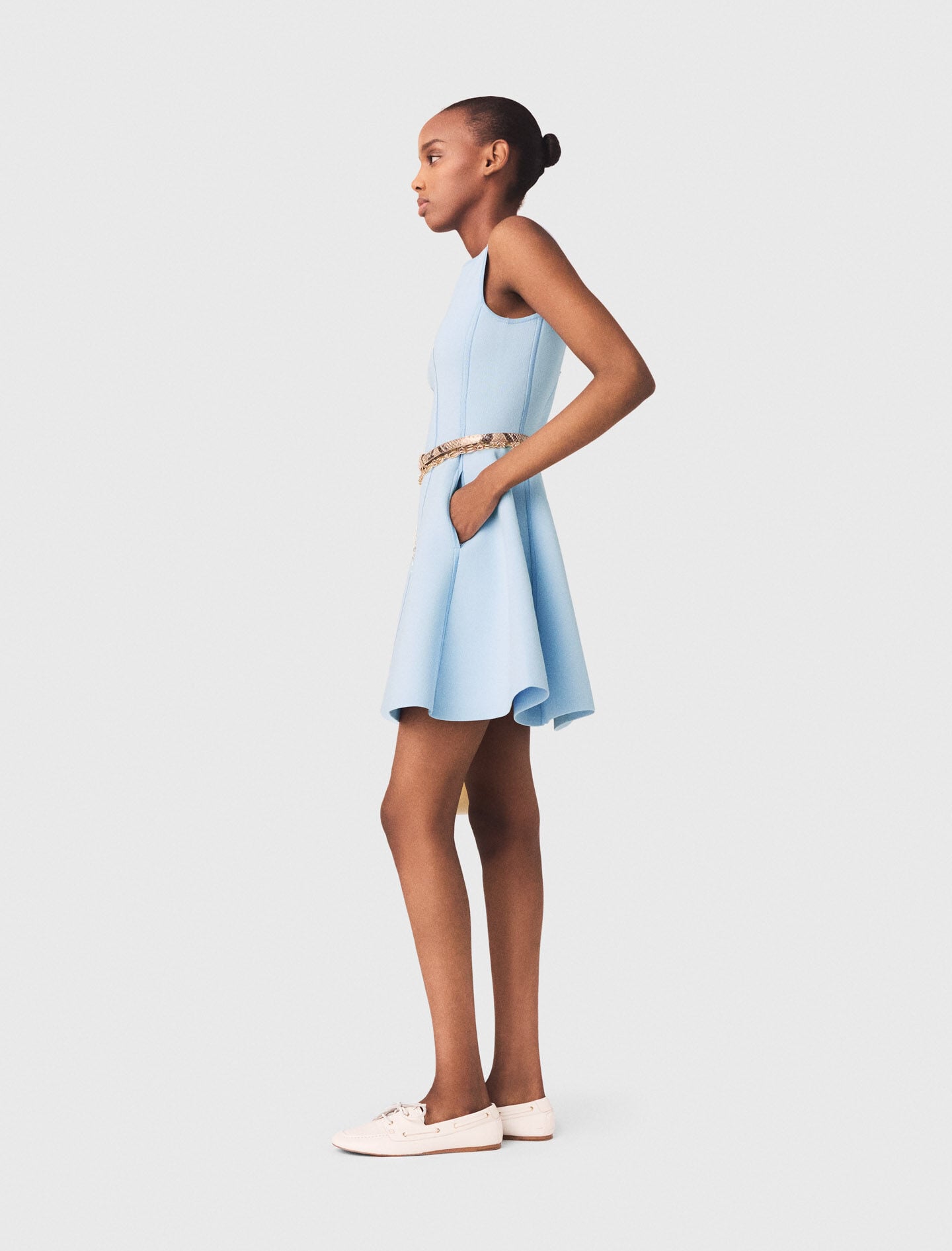 Maje New / Skater dress with jewelled bows
