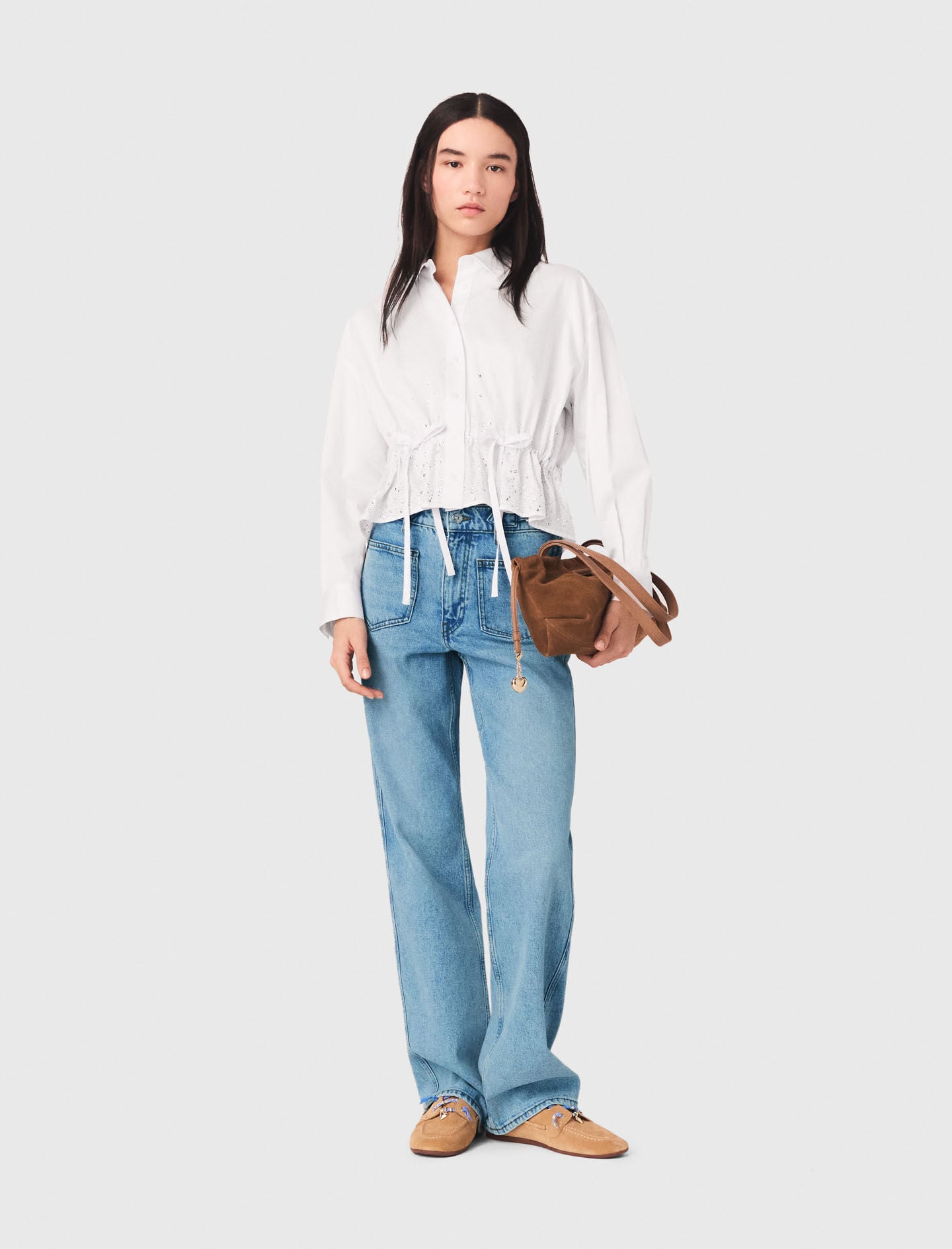 Maje On Sale / Straight jeans with chains