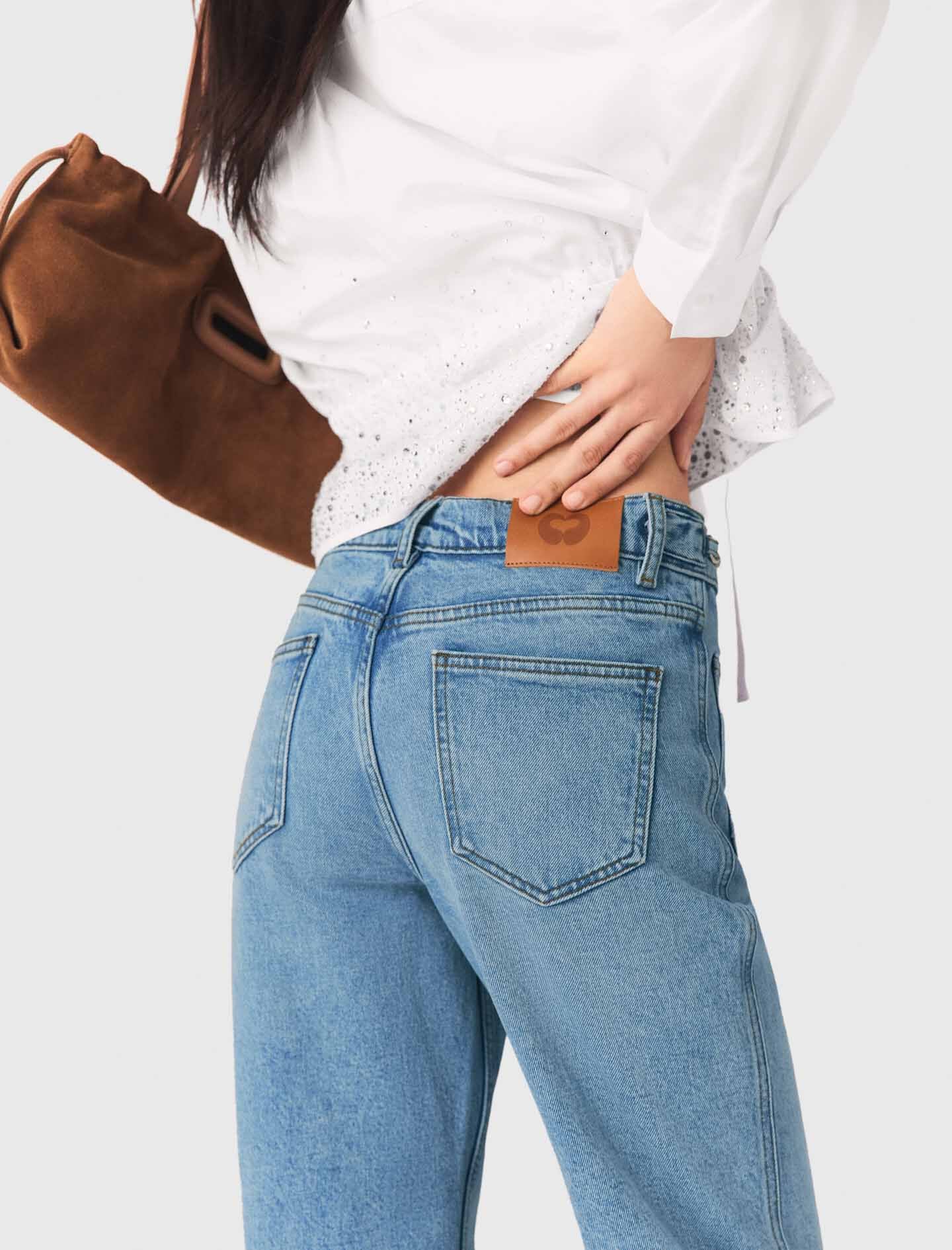 Maje On Sale / Straight jeans with chains