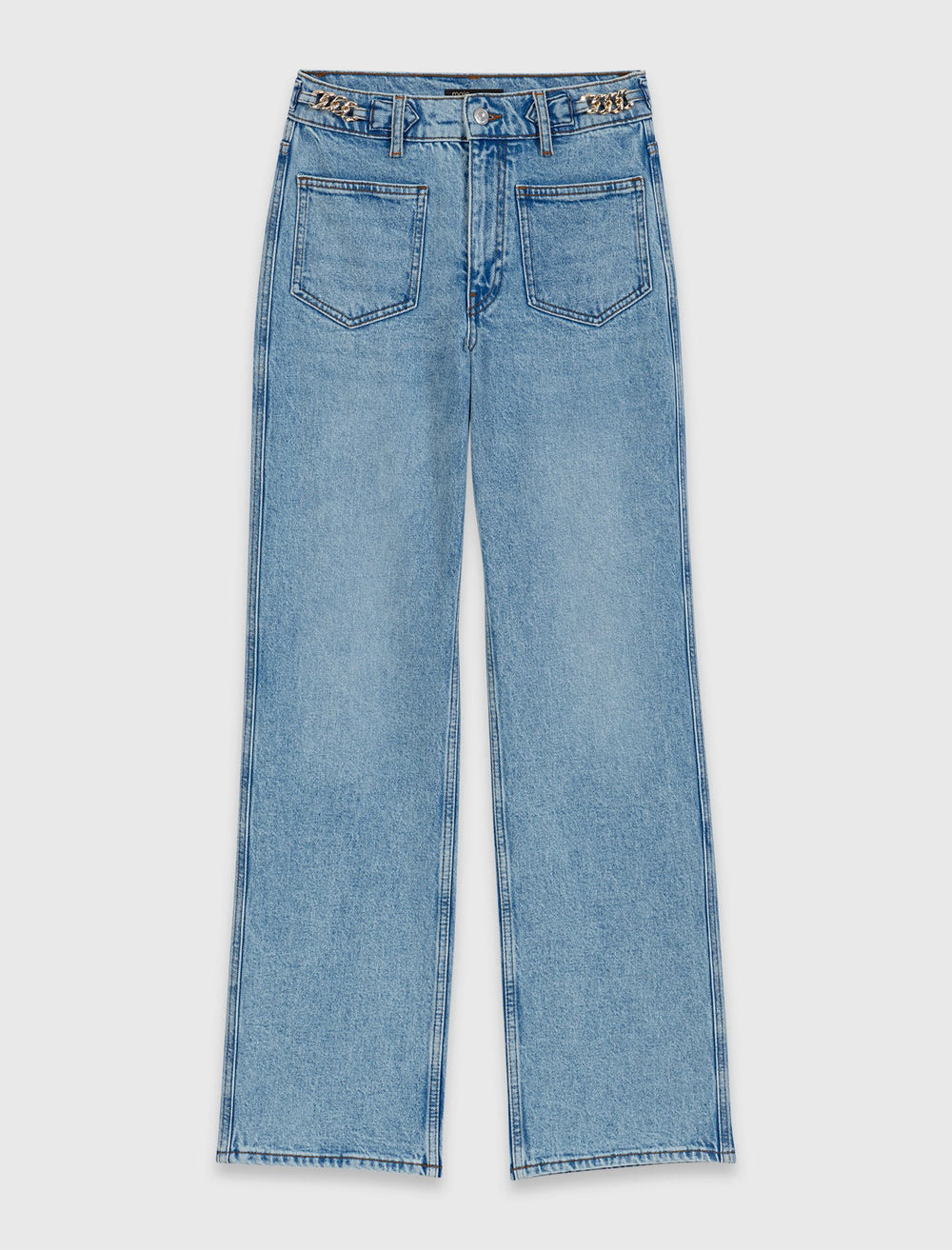 Maje On Sale / Straight jeans with chains