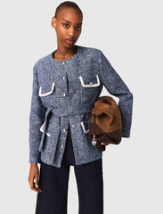 Maje Outlet / 4-pocket tweed jacket