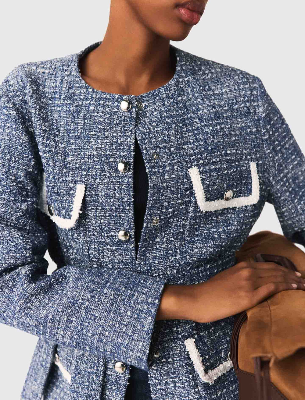 Maje Outlet / 4-pocket tweed jacket