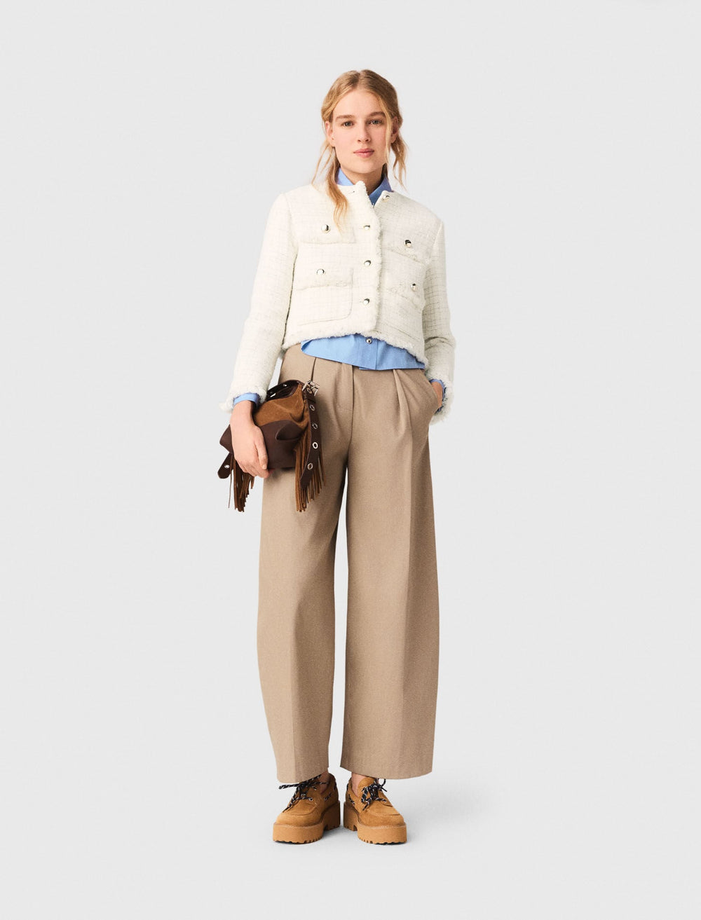 Maje New / Cropped tweed jacket