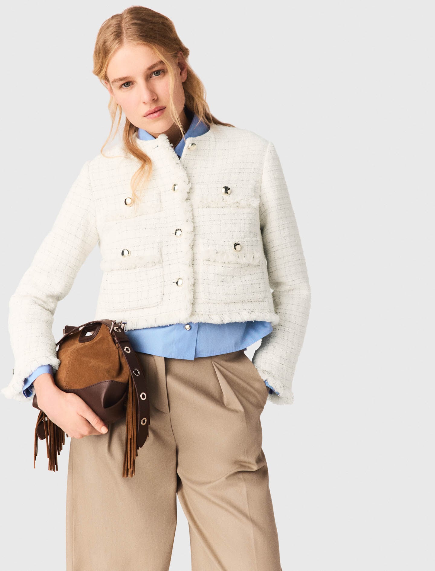 Maje New / Cropped tweed jacket