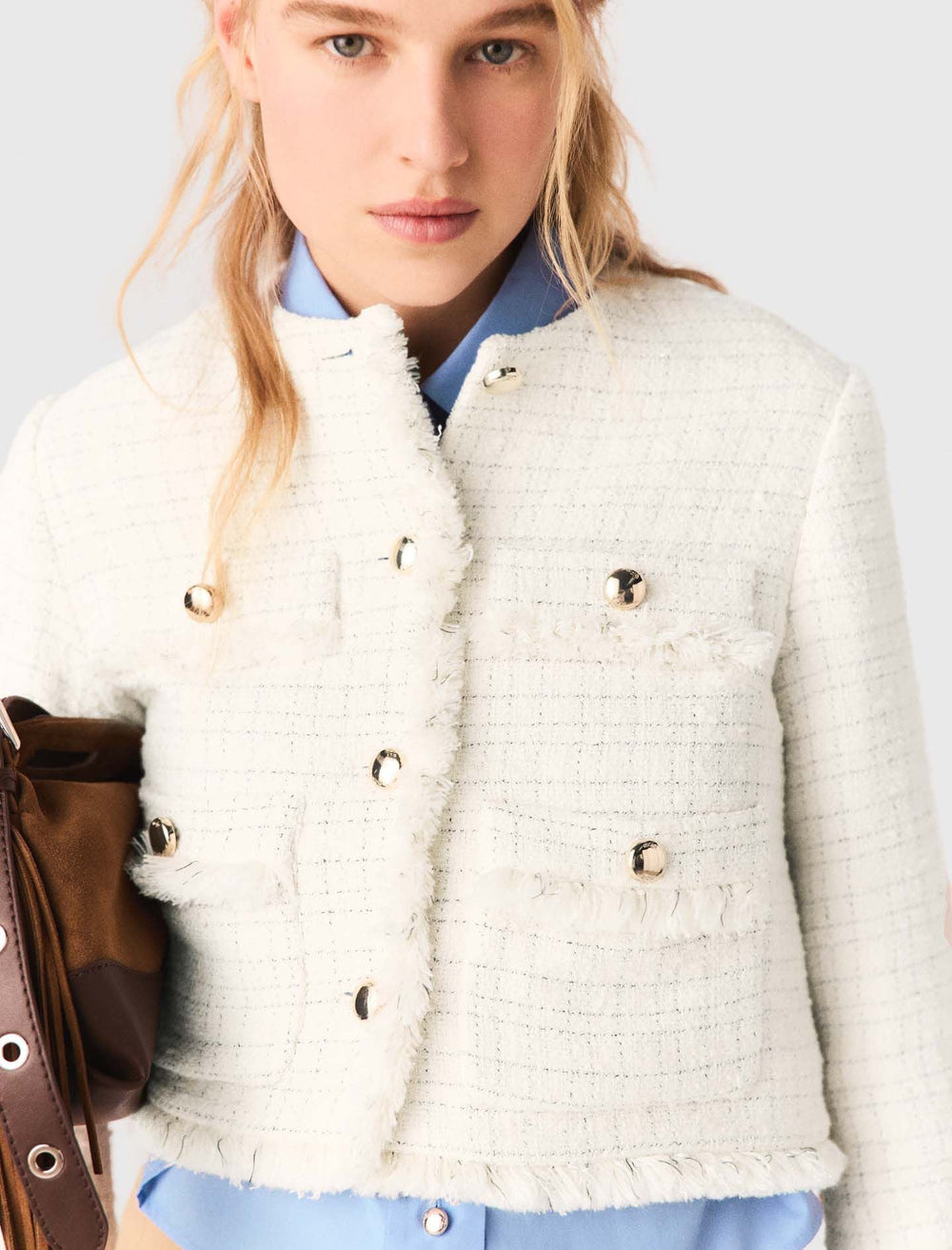 Maje New / Cropped tweed jacket