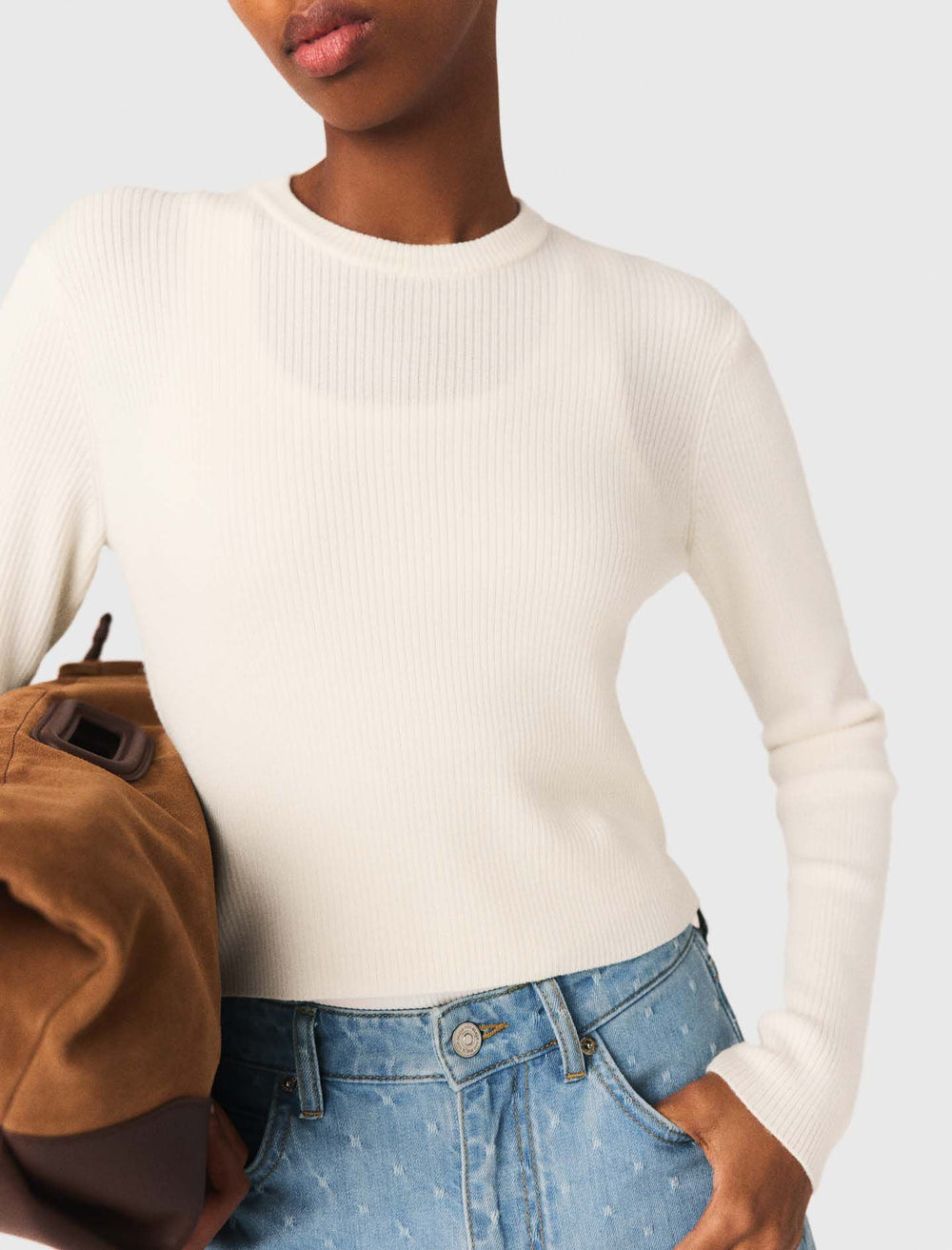 Maje Shop / Sweater with jewelled buttons