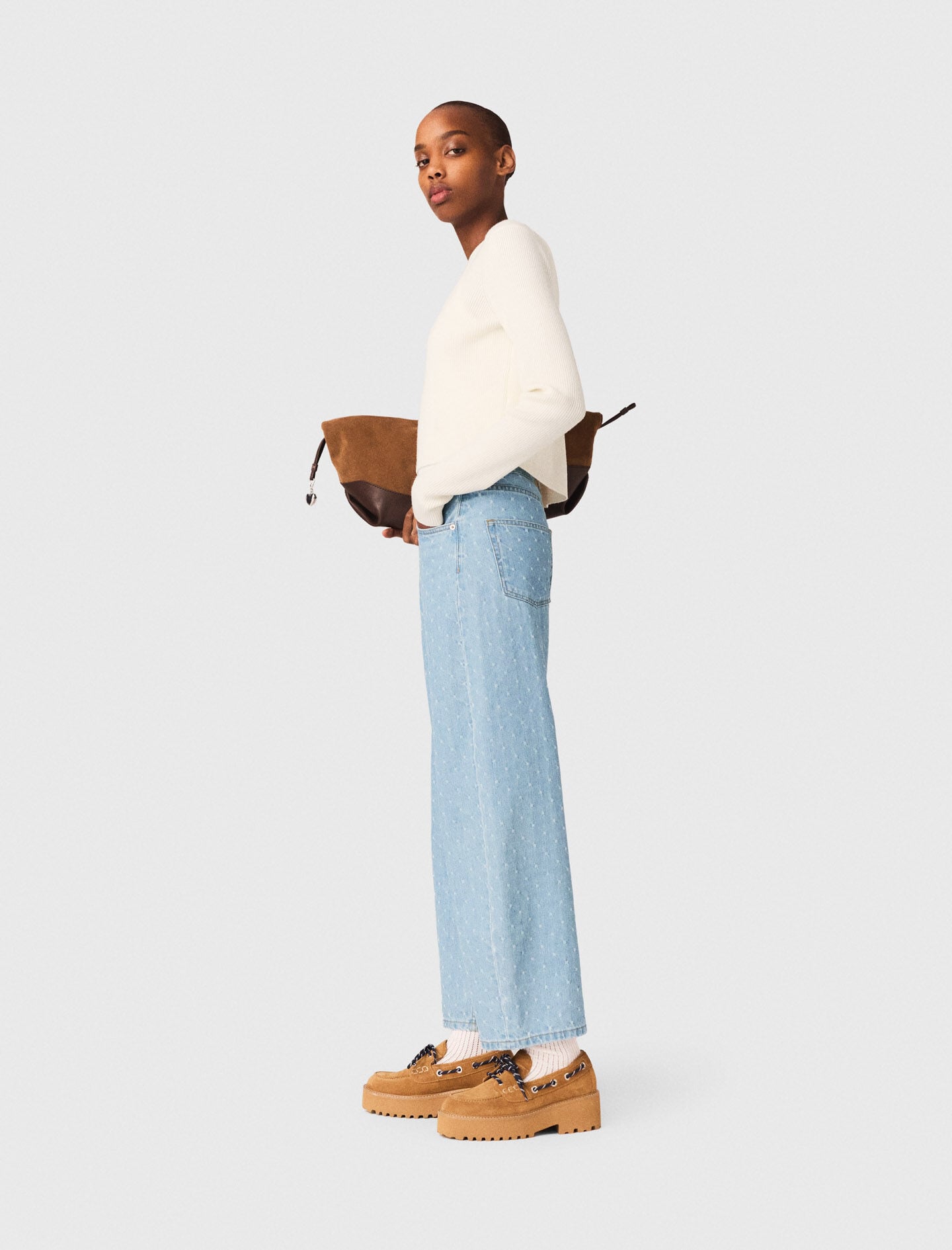 Maje Shop / Sweater with jewelled buttons