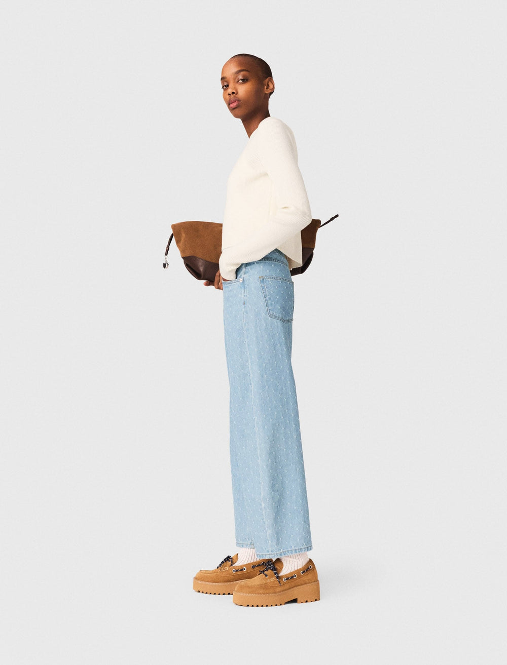 Maje Shop / Sweater with jewelled buttons