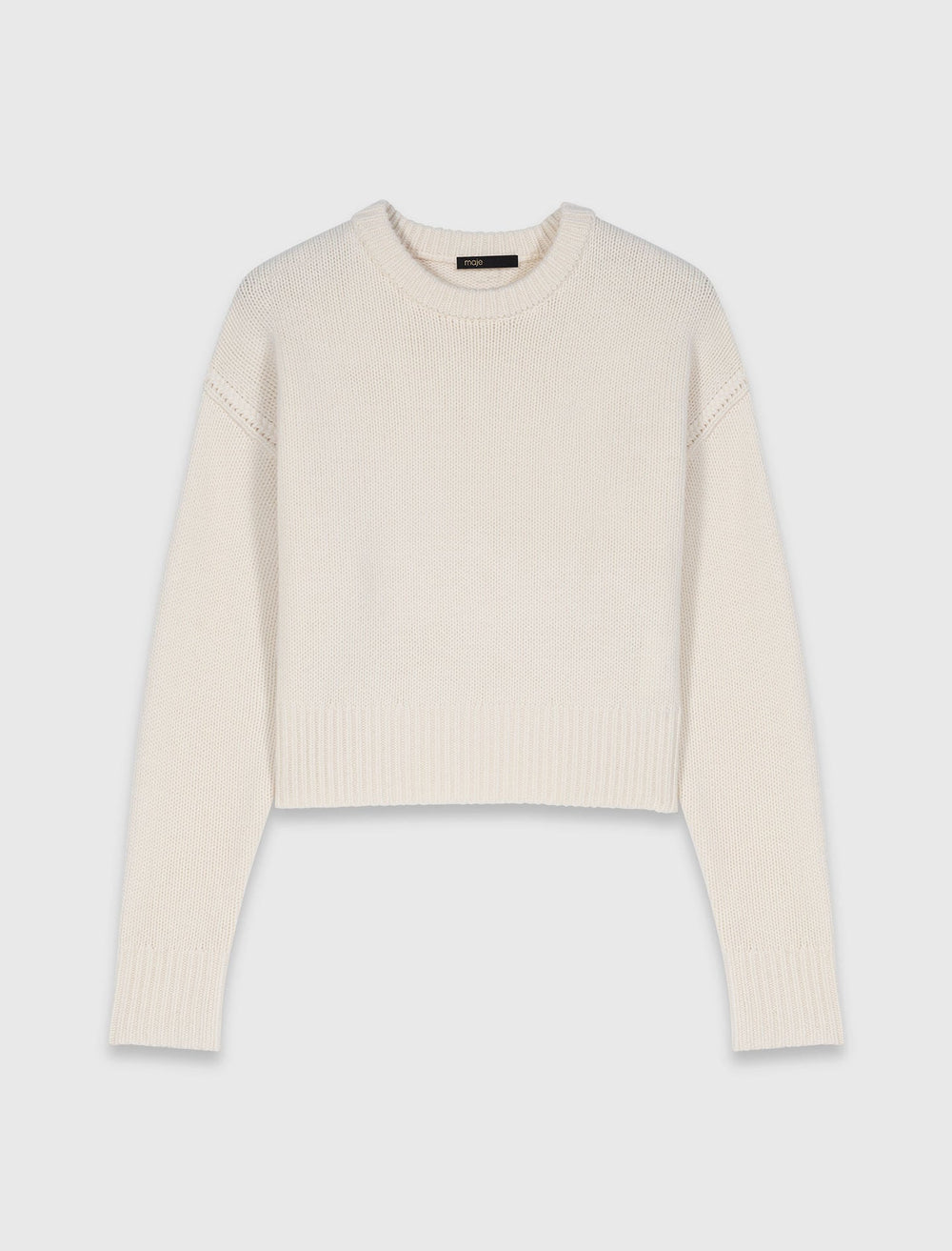 Maje On Sale / Sweater with floral brooch