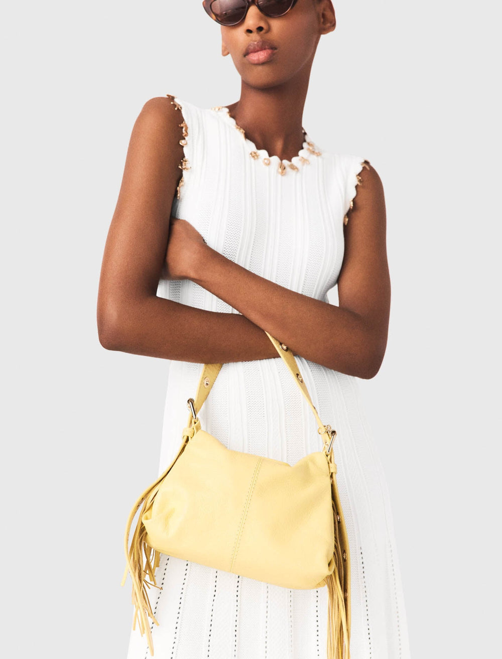 Maje Discount / Matte crackle Miss M mini bag