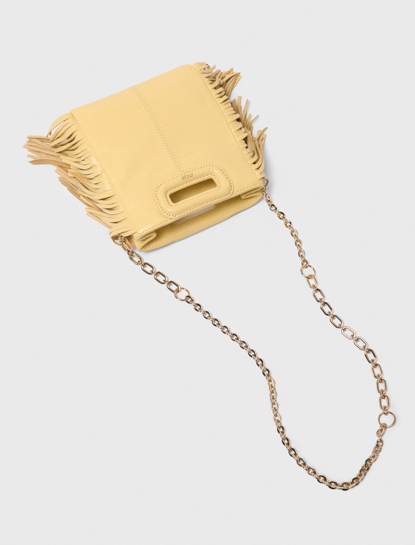 Maje Online / Matte crackled leather M Mini bag