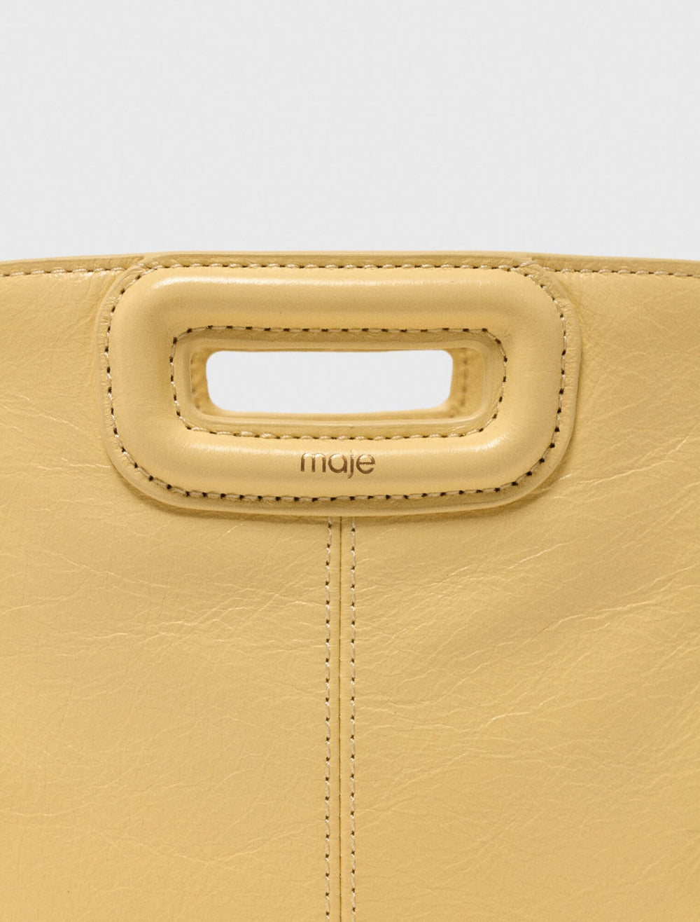 Maje Online / Matte crackled leather M Mini bag