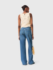 Maje On Sale / Sleeveless crochet-knit top