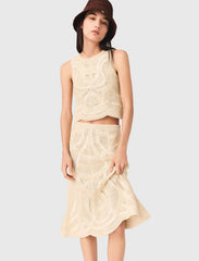 Maje Outlet / Long crochet skirt