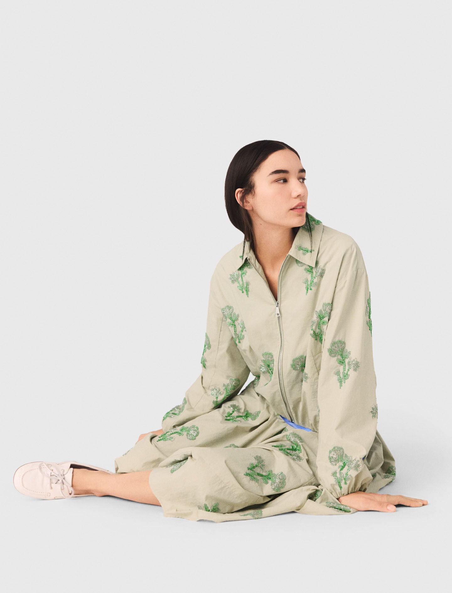Maje New / Beaded technical jacket