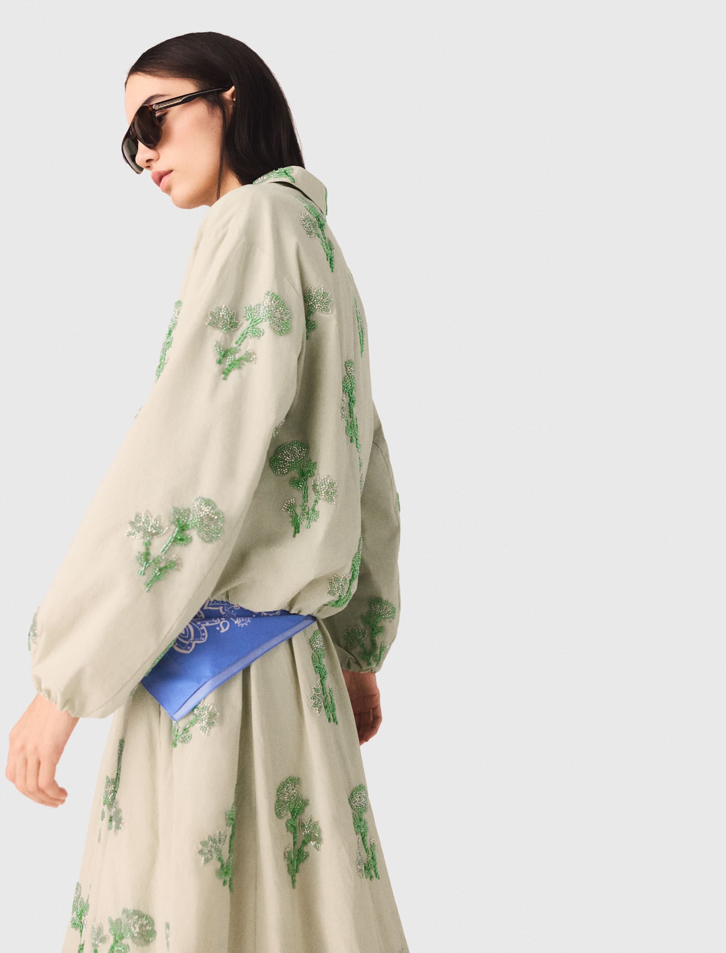 Maje New / Beaded technical jacket