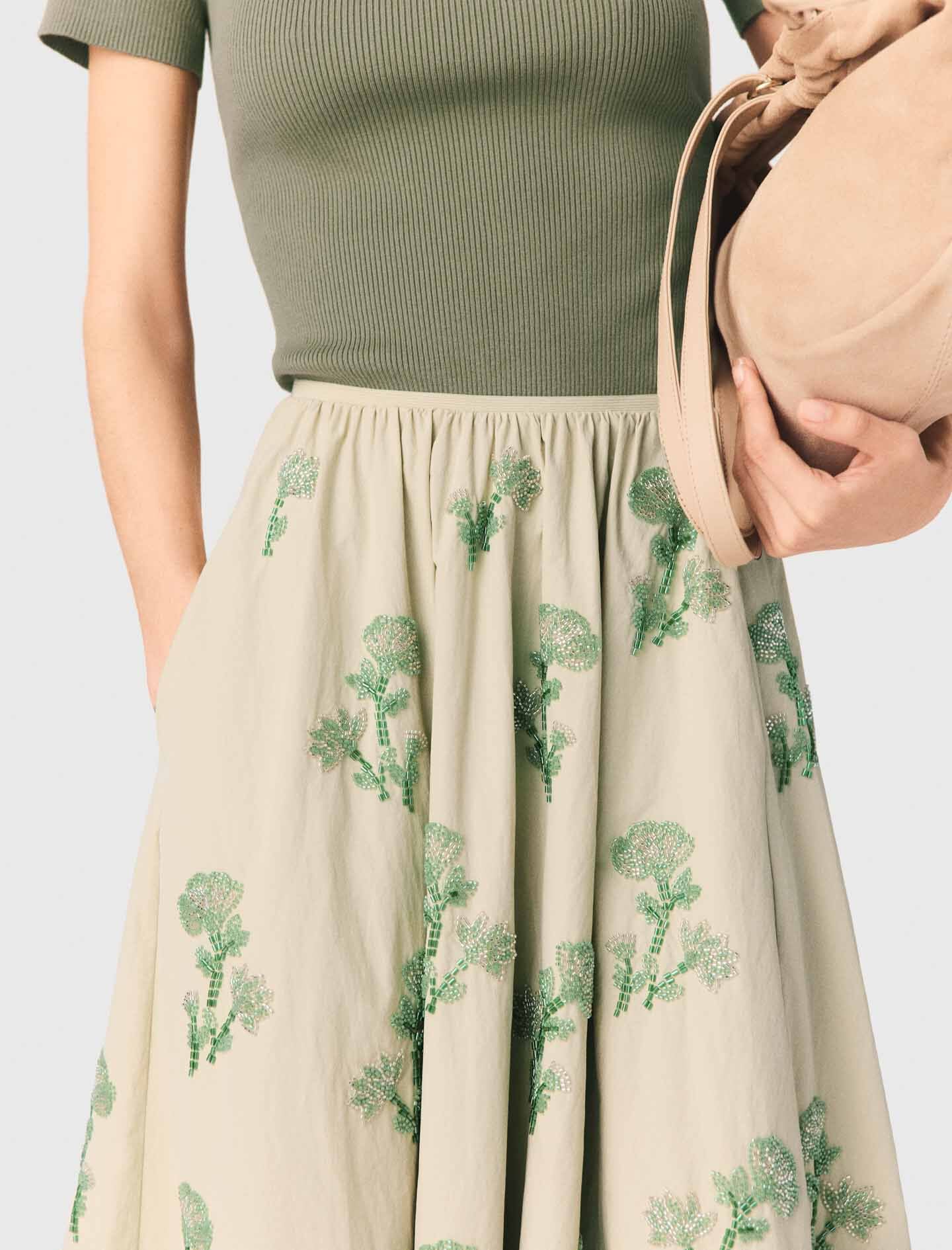 Maje Discount / Beaded technical skirt