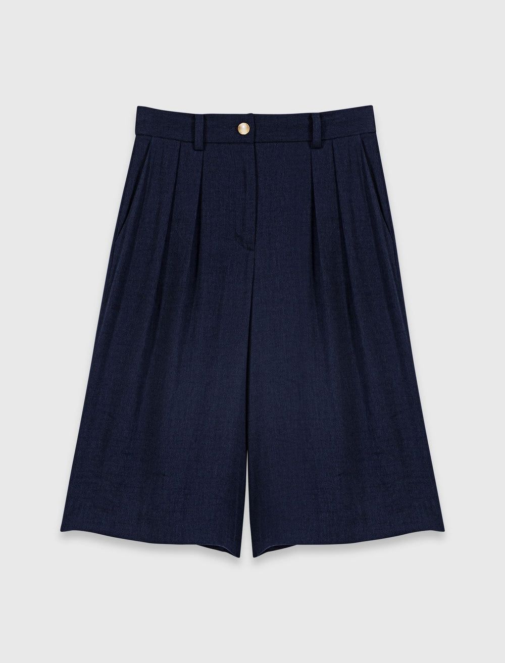 Maje Shop / Linen-blend Bermuda shorts