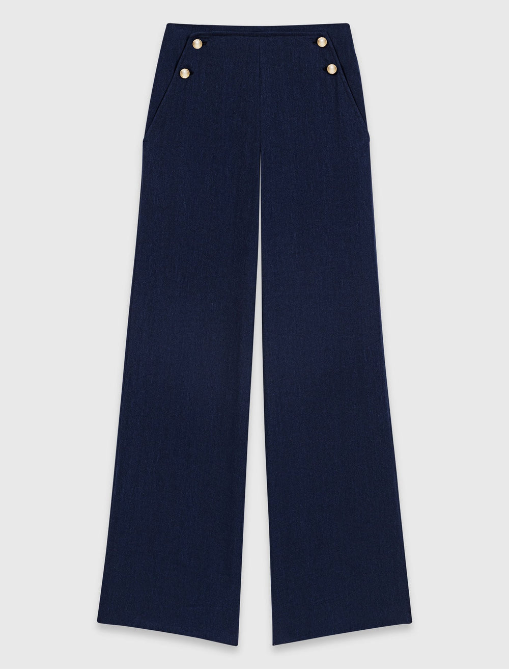 Maje Sale / Linen-blend sailor trousers