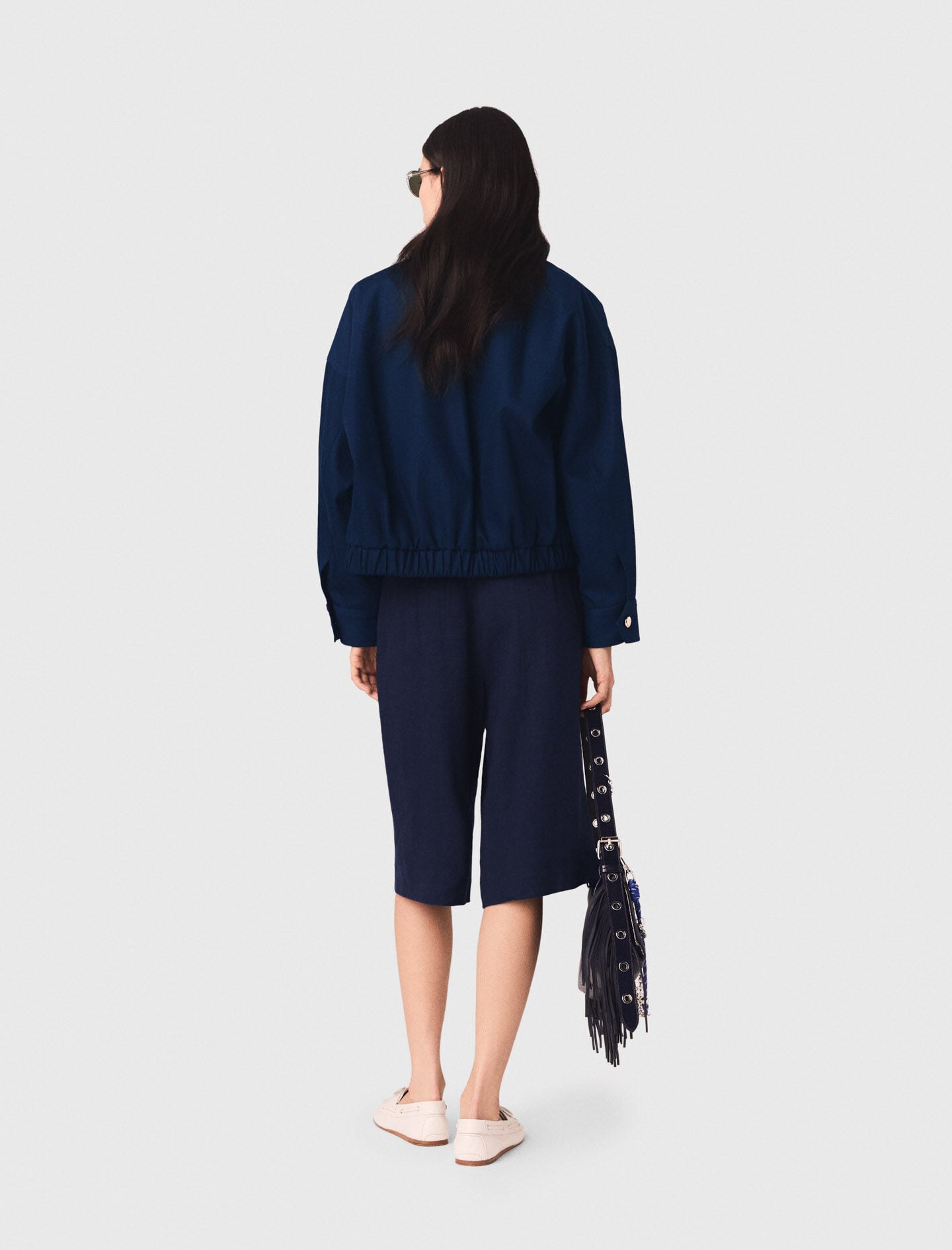 Maje On Sale / Cotton bomber jacket