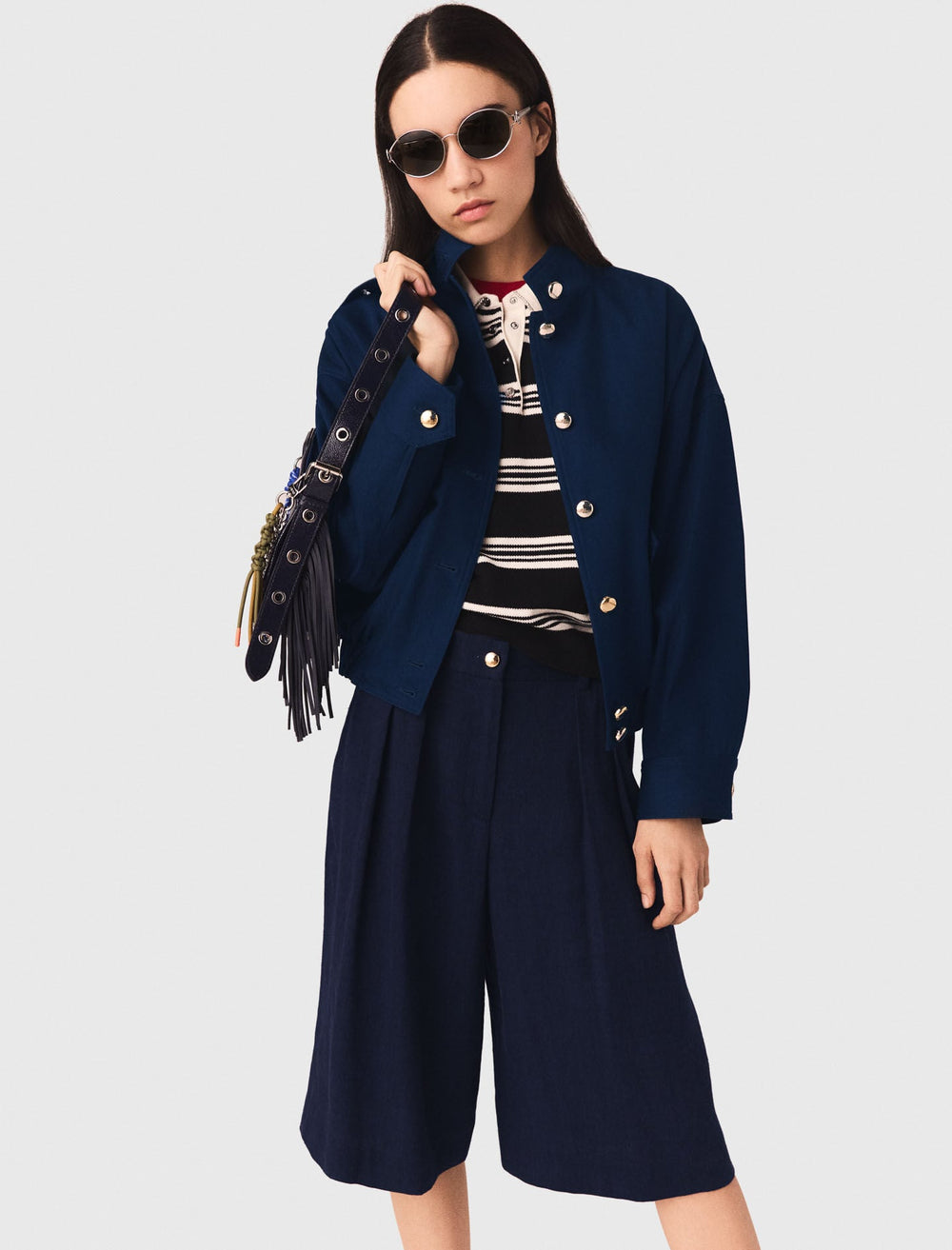 Maje On Sale / Cotton bomber jacket