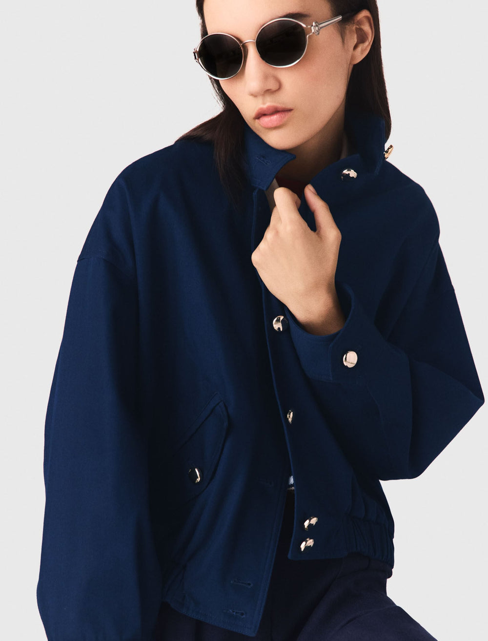 Maje On Sale / Cotton bomber jacket