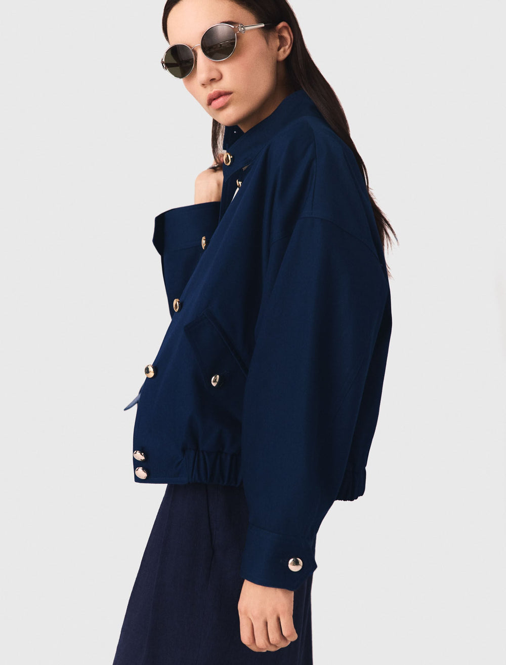 Maje On Sale / Cotton bomber jacket